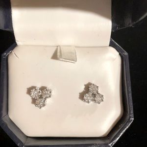 1/2 CTTW Diamond Earrings 10K White Gold